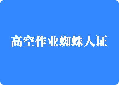 肏老逼高空作业蜘蛛人证